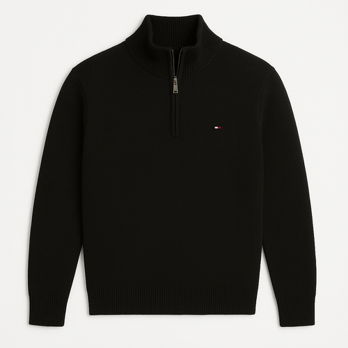 TH Essential Quarter-Zip Sweater