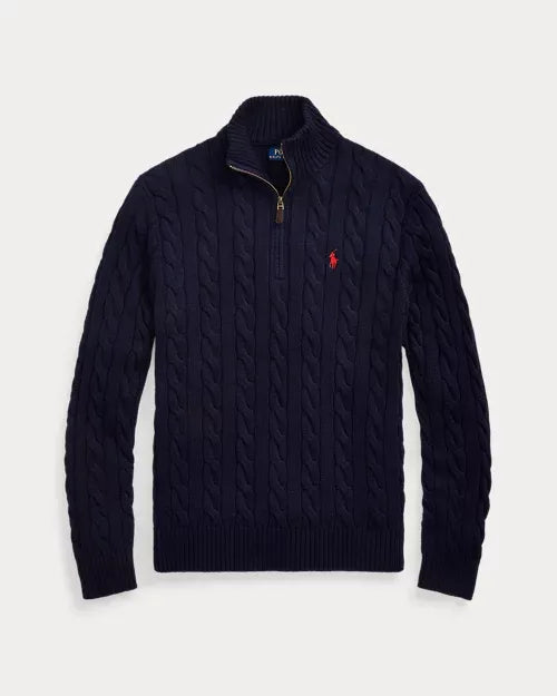 RL® Cable-Knit Half-Zip Sweater