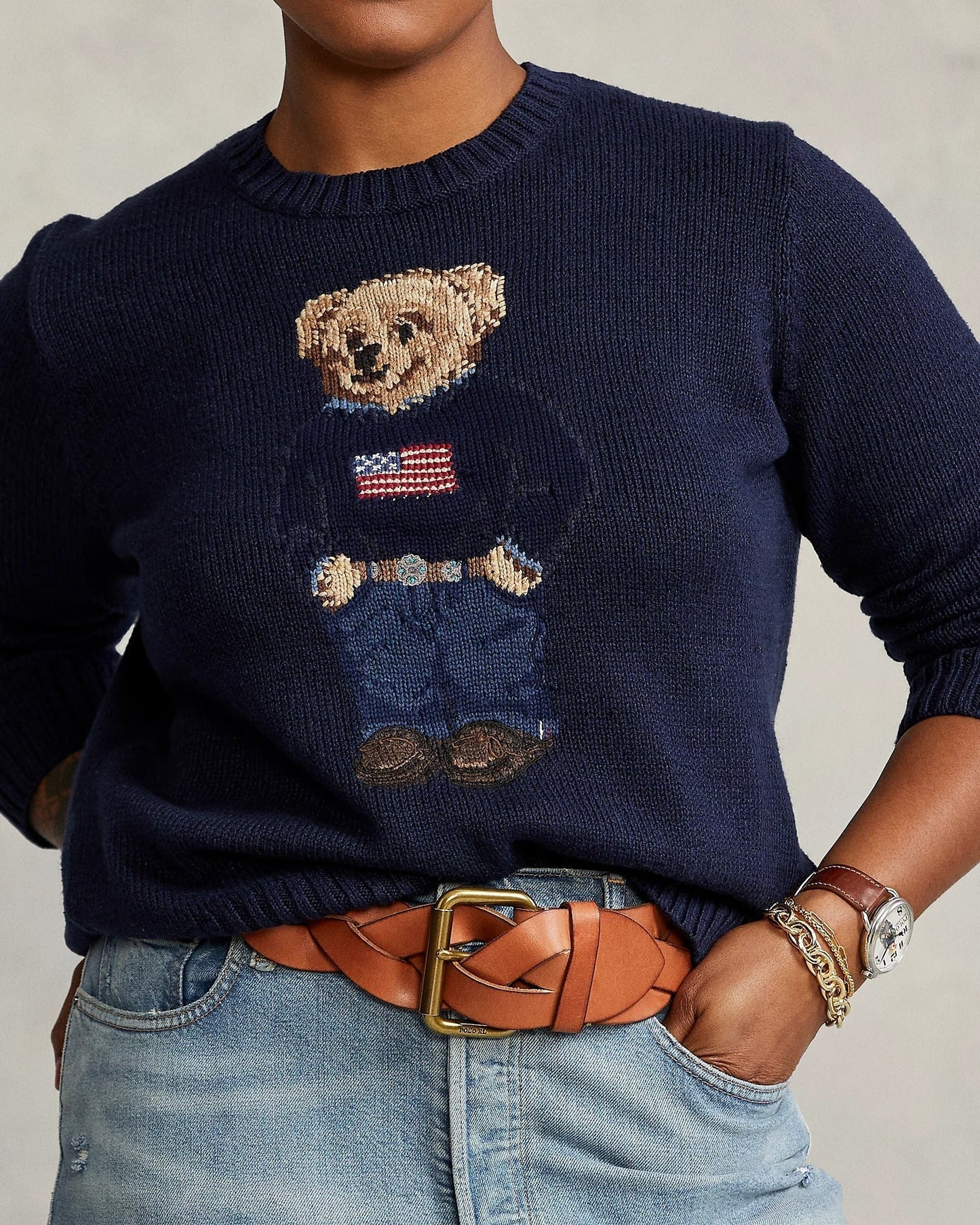 R&L Sweater | Linen Crew Neck