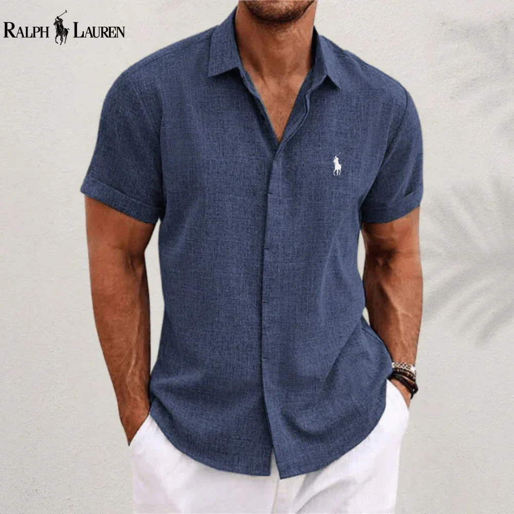 R&L | Men's Classic Linen and Cotton Shirt