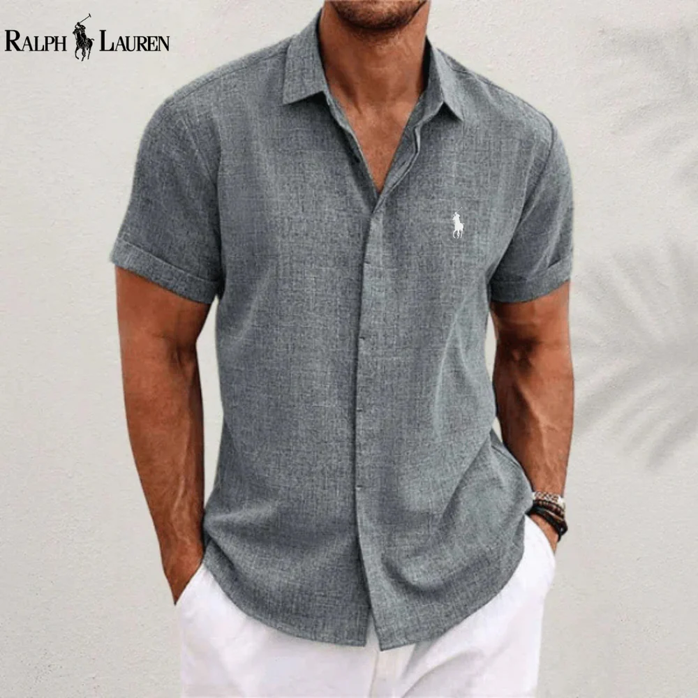 R&L | Men's Classic Linen and Cotton Shirt