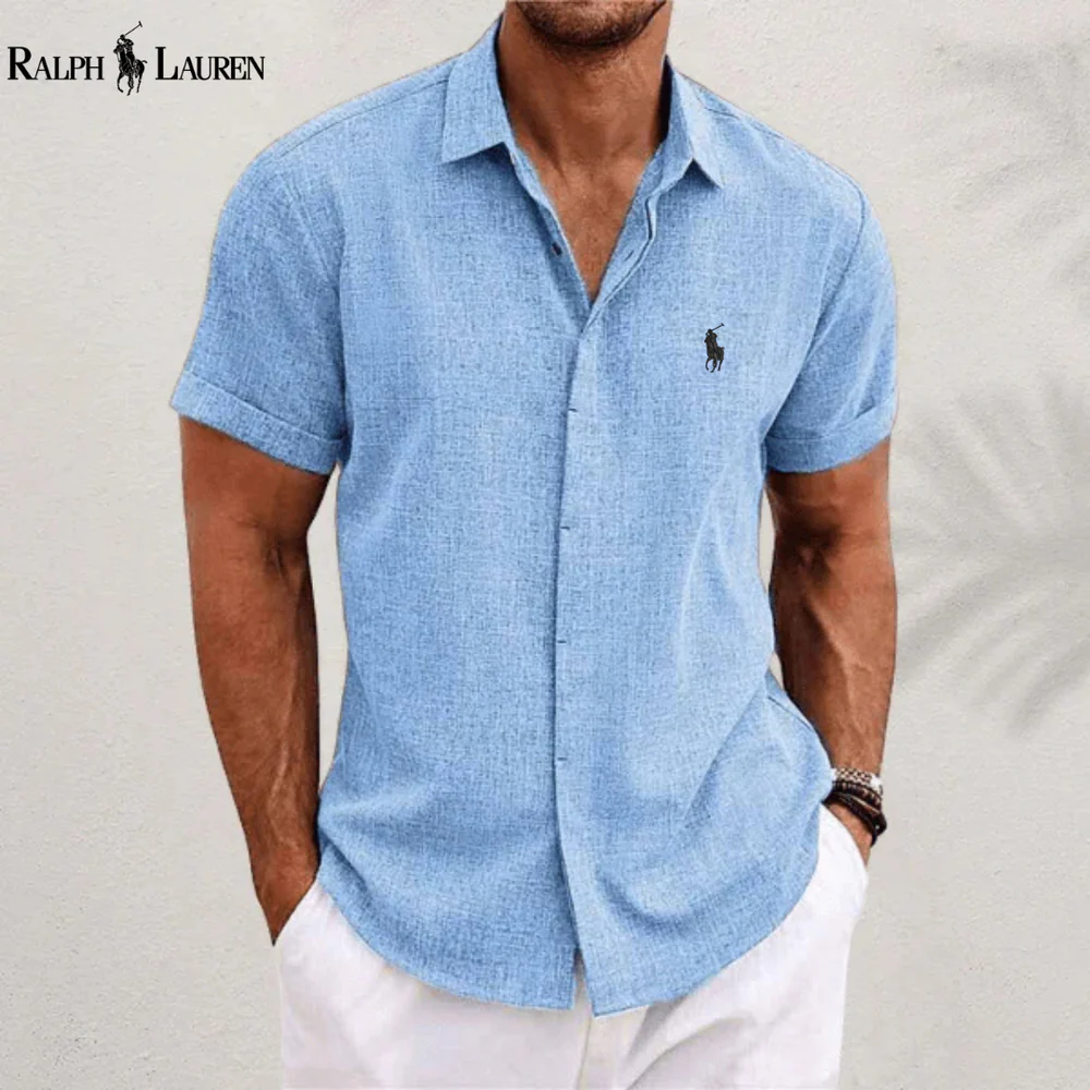 R&L | Men's Classic Linen and Cotton Shirt