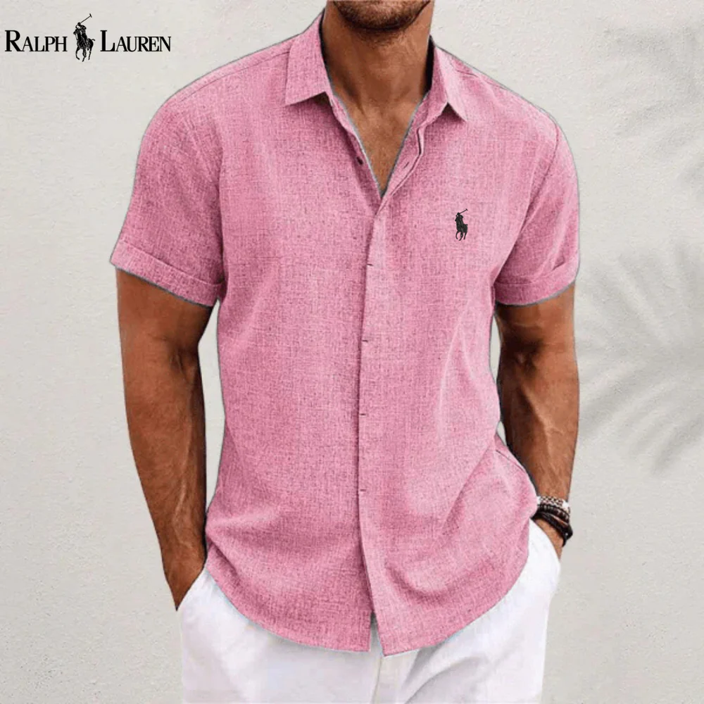 R&L | Men's Classic Linen and Cotton Shirt