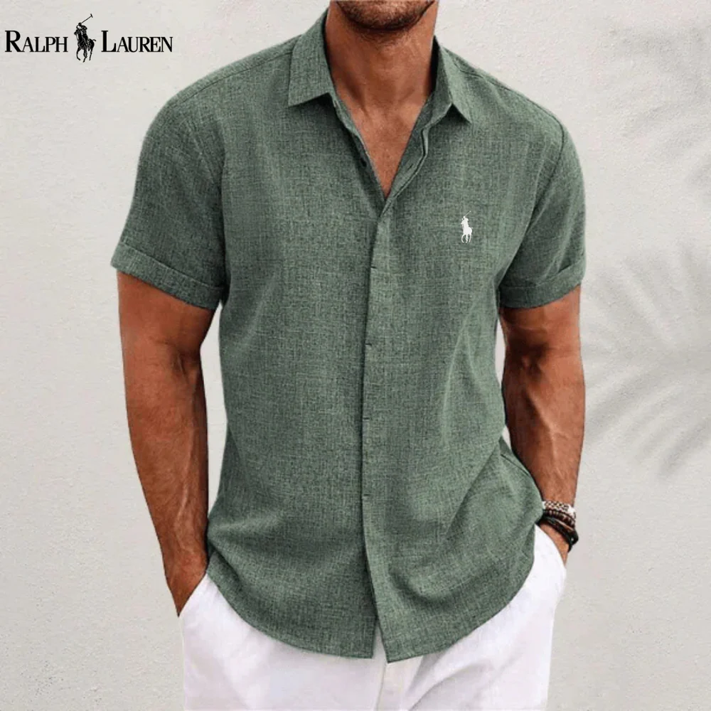R&L | Men's Classic Linen and Cotton Shirt