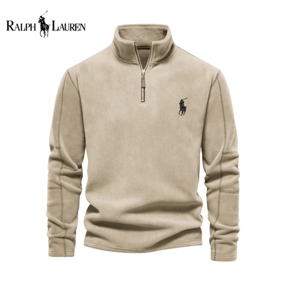 RL Heritage Quarter-Zip Fleece Sweater
