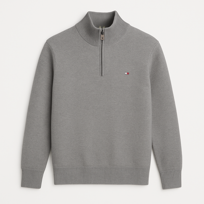 TH Essential Quarter-Zip Sweater