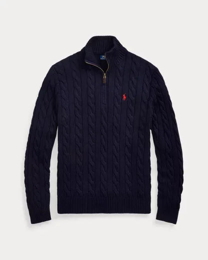RL® Cable-Knit Half-Zip Sweater