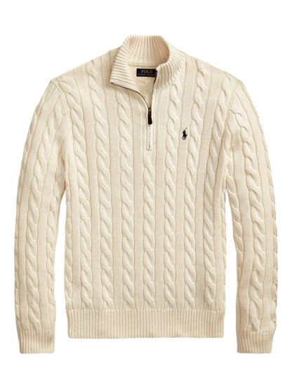 RL® Cable-Knit Half-Zip Sweater